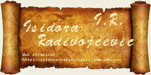 Isidora Radivojčević vizit kartica